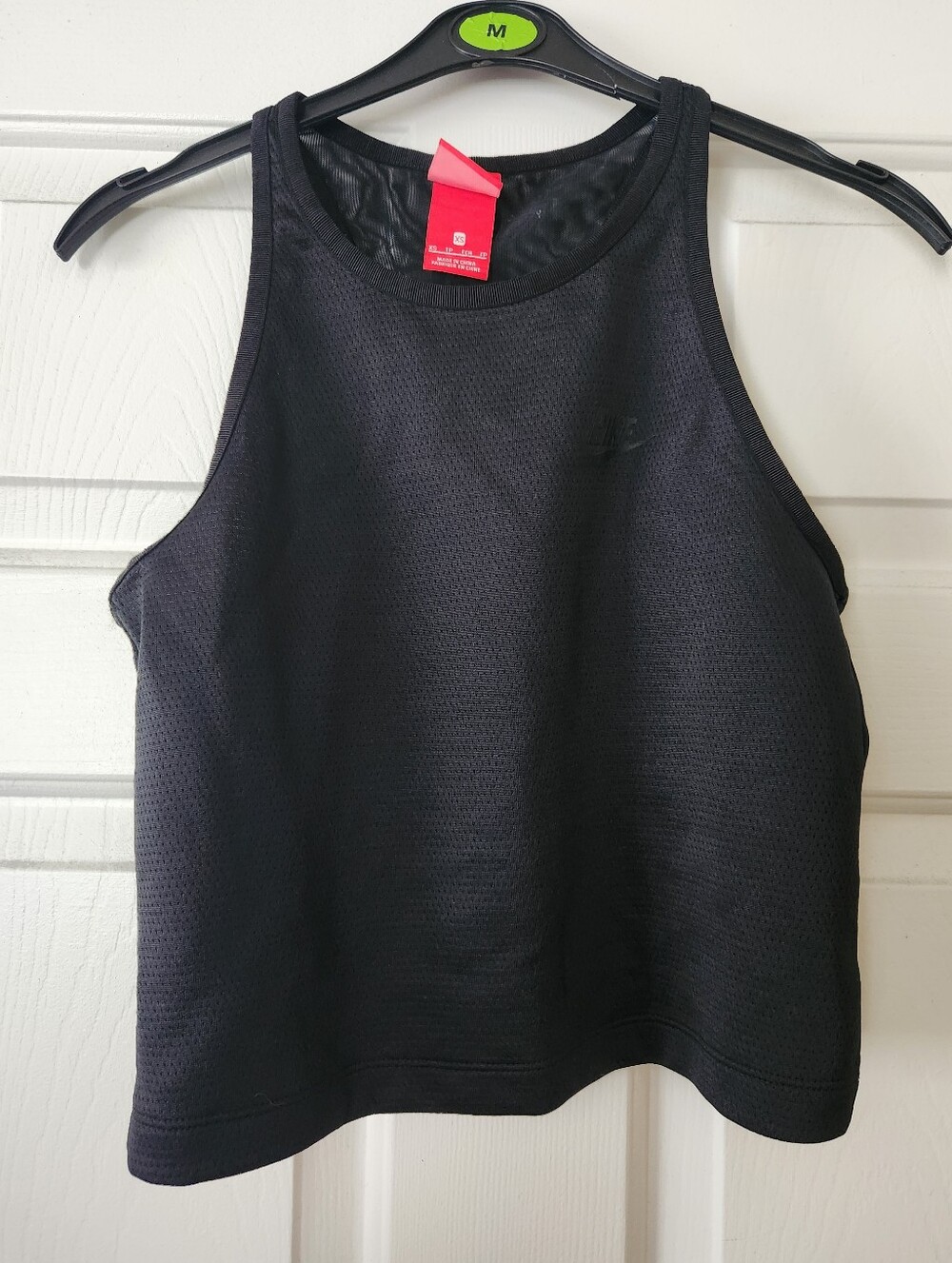 Nike Black Mesh Crop Tank Top - Women's